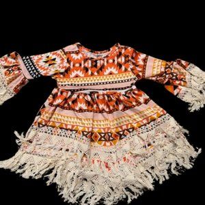Aztek Fringe Boho Dress  💗HOST PICK💗  1214   NWT Boutique
